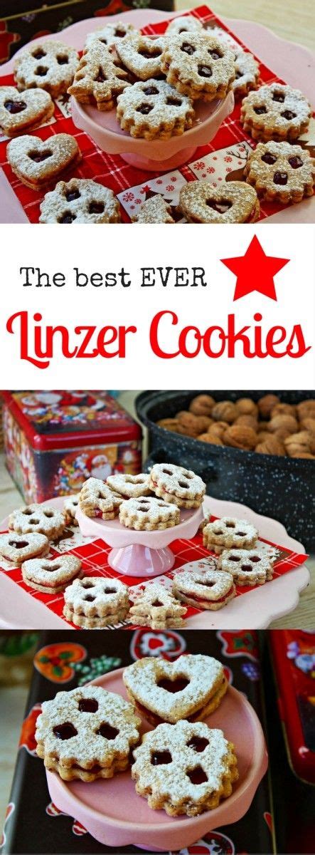 In this classic linzer cookie recipe, buttery, delectable shortbread cookies are sandwiched together with a bit of jam; Authentic Austrian Linzer Cookies | Recipe | Linzer cookies, German christmas cookies, German baking