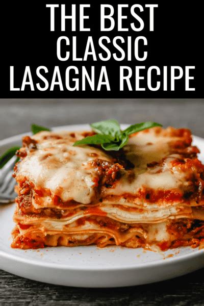 Classic Lasagna Recipe Modern Honey