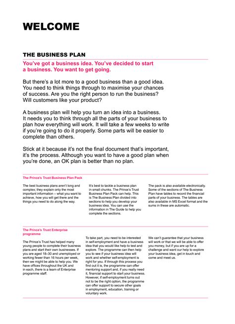 Simple Business Plan Template Gratis