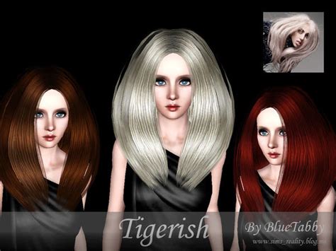 Tigerish Hairstyle By Bluetabby Sims 3 Hairs