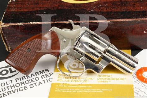 Colt Detective Special 6 Shot Nickel 38 Spl Double Action Revolver