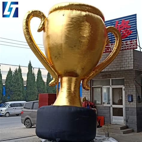 Giant Golden Champion World Cup Inflatable Trophy For Advertising Buy