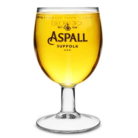 Aspall Suffolk Half Pint Cider Glass Ac Breweriana And Collectable