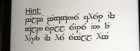 Translate This Elvish Rlordoftherings