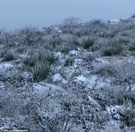 Snow Falls In Western Australias Outback As Cold Front Sweeps Across