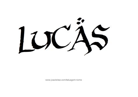 Desenhos De Tatuagem Com O Nome Lucas