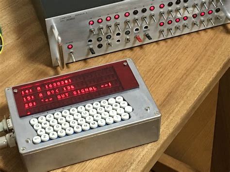 This Beautiful Diy Serial Terminal Features Vintage Led Bubble Displays