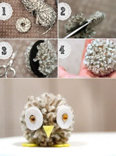 Theberry Owl Crafts Pom Pom Owl Pom Pom Crafts