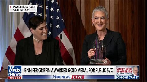 Fox News Jennifer Griffin Honored With Freedom Of The Media Gold Medal