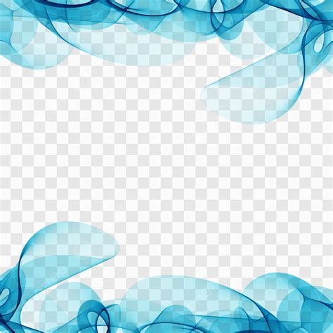 Abstract Blue Elegant Smoke Wave Background Illustration Abstract