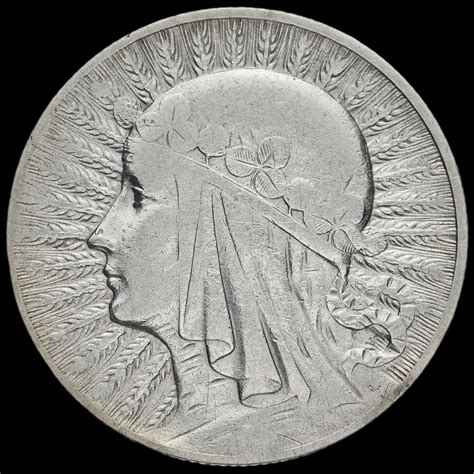 Poland 1932 Silver 5 Zlotych