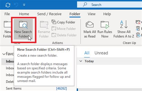 Create Outlook Search Folders For Sent And Received E Mails The Ict Guy