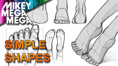How To Draw Simple Feet In Anime Manga With Mikeymegamega Drawing