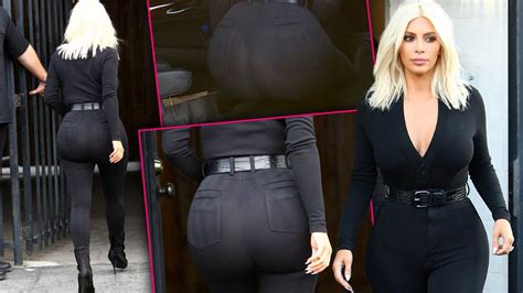 Kim Kardashian Flaunts Waist Training Results In See Through Jeans A