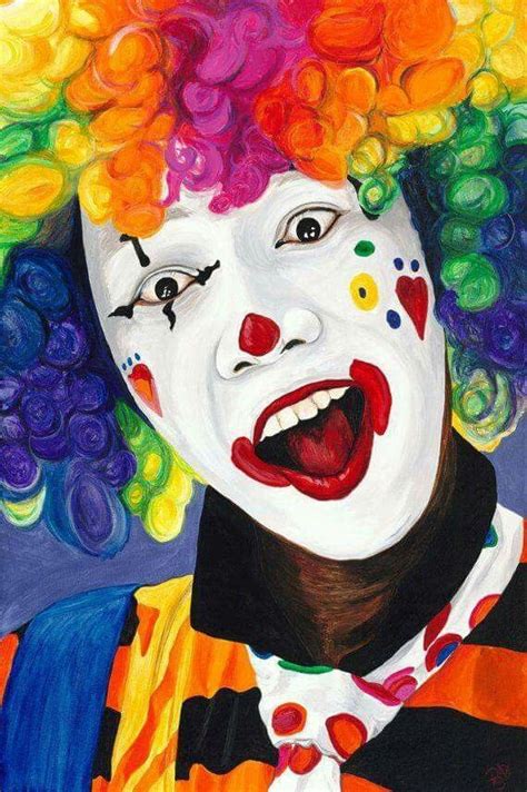 Pin By Marguerite Wilson On Colores Clown Paintings Painting