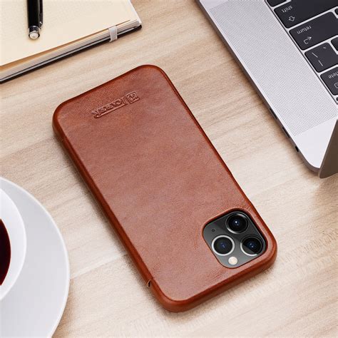 Iphone 12 Pro Max Curved Edge Vintage Folio Case Leather Cases For Iphone