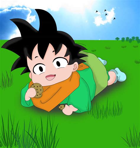 Baby Goten Enjoying A Sunny Day By Aninhade12 On Deviantart