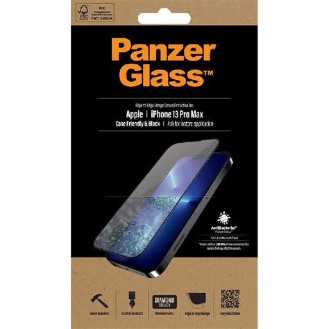 Panzerglass Edge To Edge Tempered Glass Clearblack Case Friendly