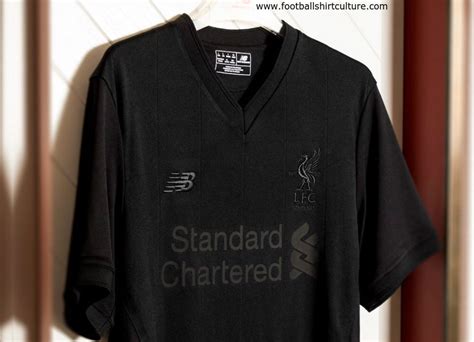 The changes in liverpool jersey have been dramatic where the modern kits have been made lighter and durable. Liverpool 2017 New Balance Pitch Black Shirt | 17/18 Kits ...
