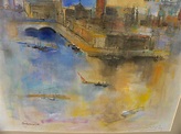 HERMANN DIETRICH (1916-2003) original mid century watercolor painting ...