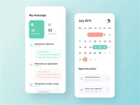 Approval Message App Interface Design App Ui Design App Design