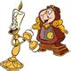 Look at links below to get more options for getting and using. Lumiere and Cogsworth Clip Art | Disney Clip Art Galore