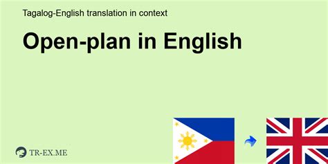 Open Plan Meaning In English English Translation