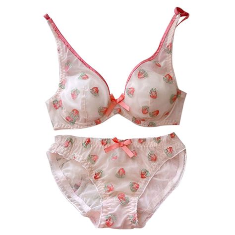 Strawberry Cream Panties Chiffon Lingerie Set Lolita Ddlg Playground