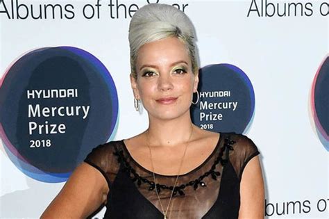 Lily Allen Suffers Wardrobe Malfunction As Dress Turns See Through