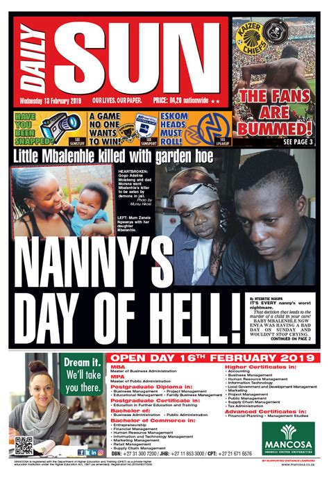 Sun Newspaper Front Page - The Sun readership, circulation, rate card ...
