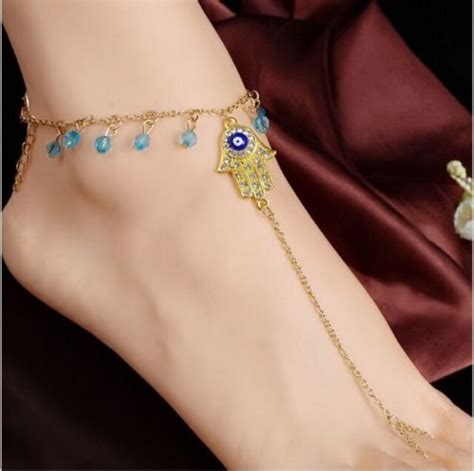 women sexy crystal anklet ankle bracelet barefoot sandal beach foot jewelry t n14 free image