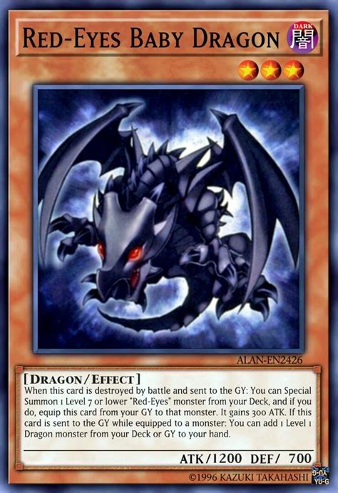 During the duel, rex showed off his red eyes black dragon, and made a wager with joey: Red-Eyes Baby Dragon | Baby dragon, Red eyes, Yugioh dragons