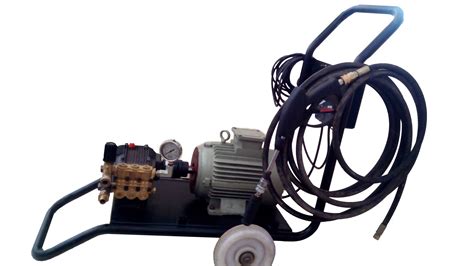 Motorized Hydro Test Pump Direct Coupled Max Flow Rate 35 Bar To