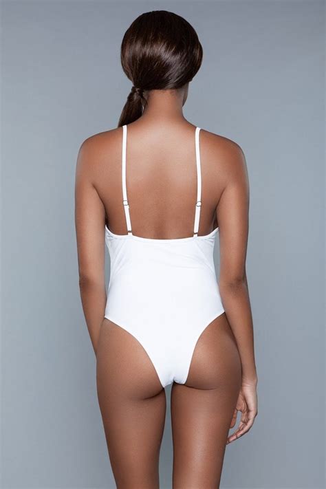 1983 Delaney Swimsuit White The Sultry Vixen Boudoir Boutique