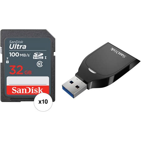Sandisk 32gb Ultra Sdhc Uhs I Memory Card 10 Pack With Uhs I