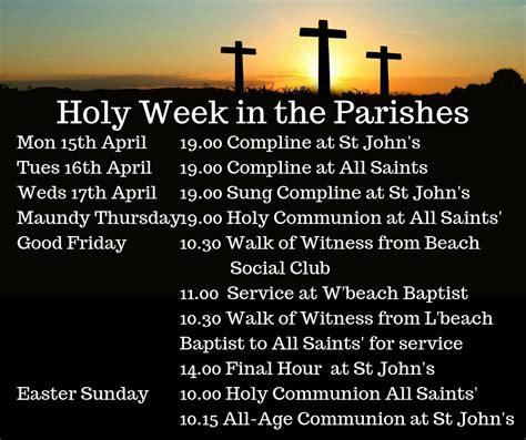 Holy Week In The Parishes 2019 St John The Evangelist Waterbeach