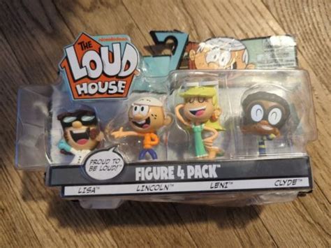 New Nickelodeon The Loud House Figures 4 Pack Clyde Leni Lincoln