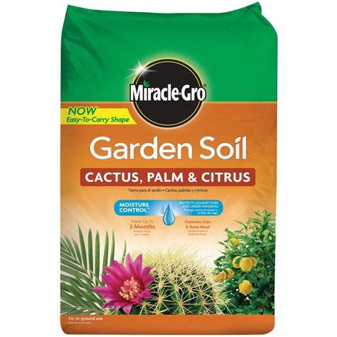 If the mc soil holds the water as the label says then what happens. Miracle-Gro 1.5 cu. ft. Garden Soil for Palm and Cactus ...