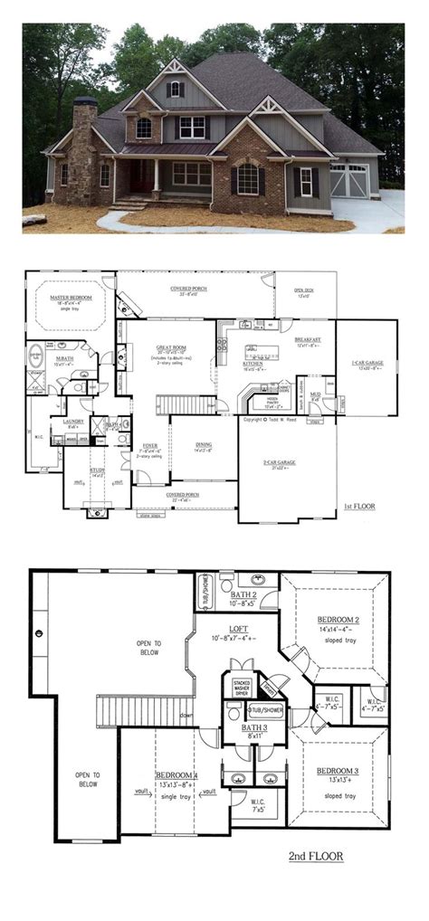 French Country House Plan 50263 Total Living Area 3290 Sq Ft 4