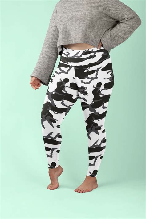 White Plus Size Leggings Plus Size Camouflage Leggings Plus Size