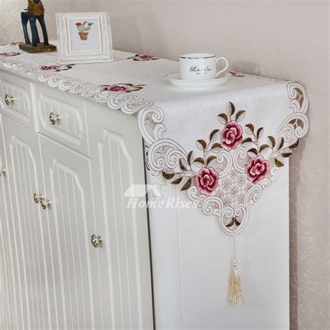 Check spelling or type a new query. Modern White Embroidered Table Runner Dinning Room Long ...