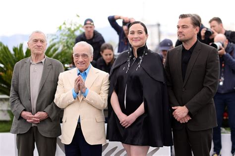 Robert De Niro Martin Scorsese Lily Gladstone And Leonardo Dicaprio Killers Of The Flower Moon