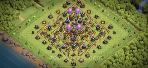 Base Th With Link Anti Stars Hybrid Max Levels Town Hall Level