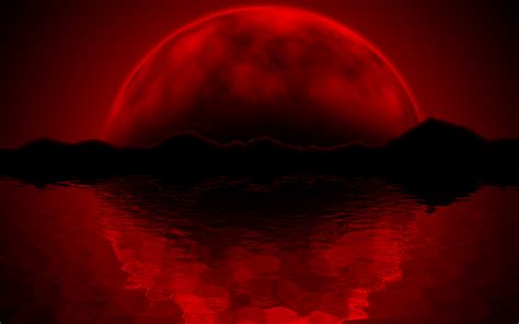 Download Red Moon Wallpaper Hd By Marthac72 Red Moon Wallpaper
