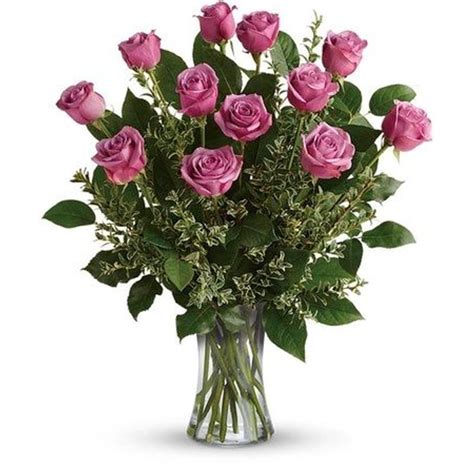 1 Dozen Purple Roses Florist And Flower Shop Calgary Flower Delivery