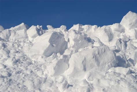 Snow Pile Stock Photo Image Of Snow Plowed Copy Deep 6448396