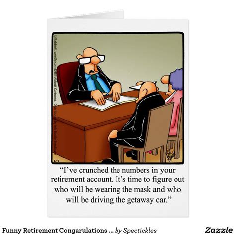 Funny Retirement Congarulations Greeting Card