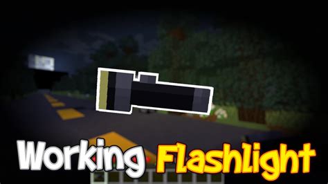 Minecraft How To Make A Working Flashlight Minecraft 113 Youtube