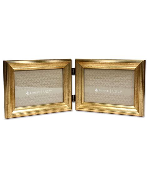 Lawrence Frames Hinged Double Sutter Burnished Gold Picture Frame 6