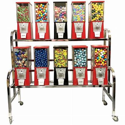 Vending Gumball Candy Machine Bulk Gum Rack
